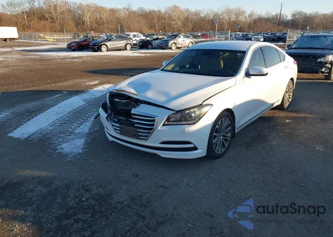 2016 Hyundai Genesis 3.8 из США, поврежденный, VIN KMHGN4JE3GU140477